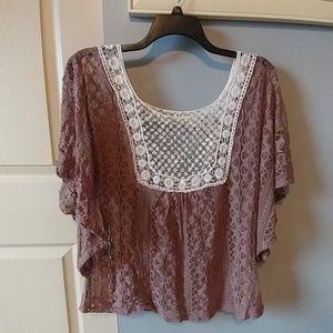 Sheer Mauve Top